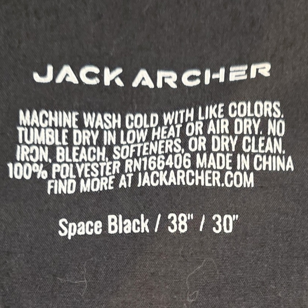 Jack Archer Men's Jetsetter Performance Pants Black 38/30 - Picture 3 of 3